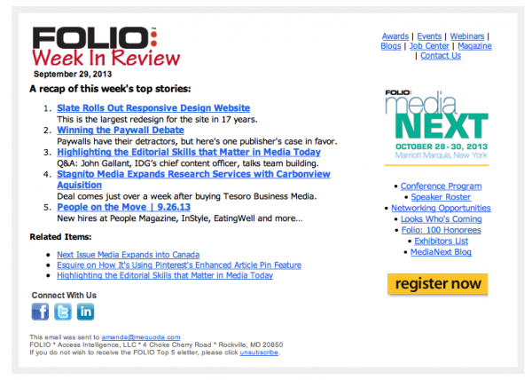 Weekly Email Newsletter Template 3 Weekly Email Newsletter Template Benefits Mequoda Daily Weekly Email Newsletter Template 3 Weekly Email Newsletter Template Benefits Mequoda Daily