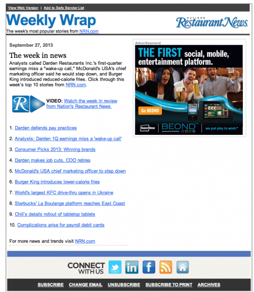 Weekly Email Newsletter Template 28 Images 9 Weekly Newsletter Templates Free Pdf Doc Format Free Sle Newsletter Templates