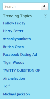 Twitter Trending Topics