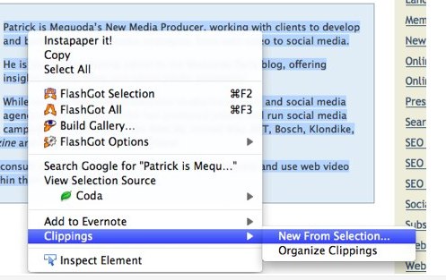 Clippings - FireFox Extension 