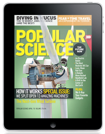 iPad edition of Popular Science Magazine