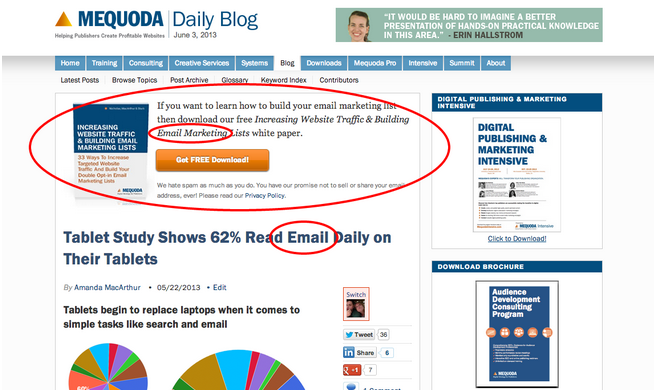 The Anatomy of an OFIE: How Smart Publishers Collect Emails