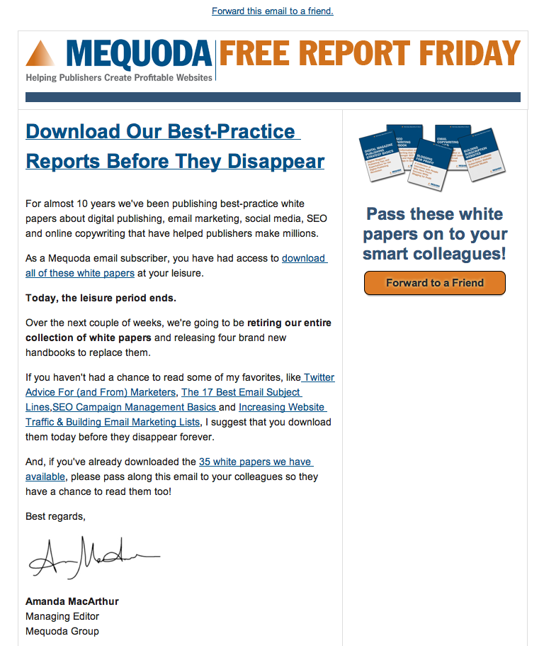 A Surprising Promotional Email Template That Builds Email Circulation ...