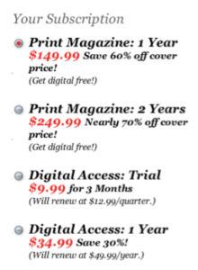 newsweek magazine pricing