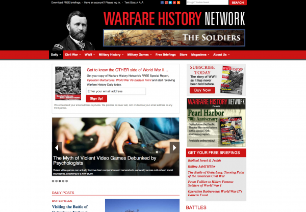 warfare history network