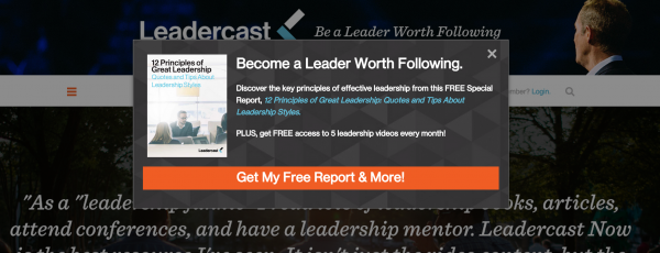 leadercast call to action example