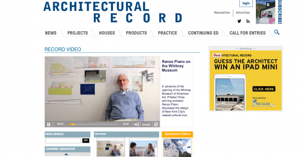 architectural record b2b magazine