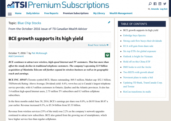 TSI's newsletter business model shows a great use of the newsletter content business model