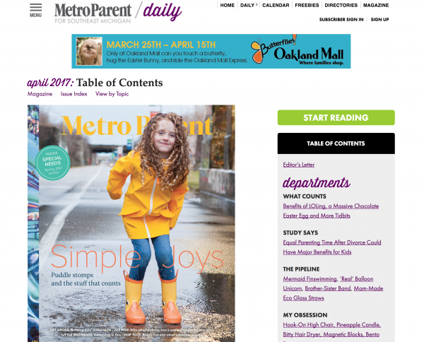 Metro Parent Subscription Website System