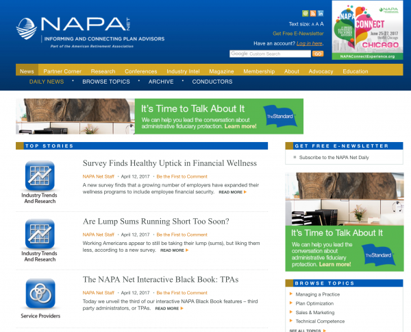 NAPA Net Subscription Website System