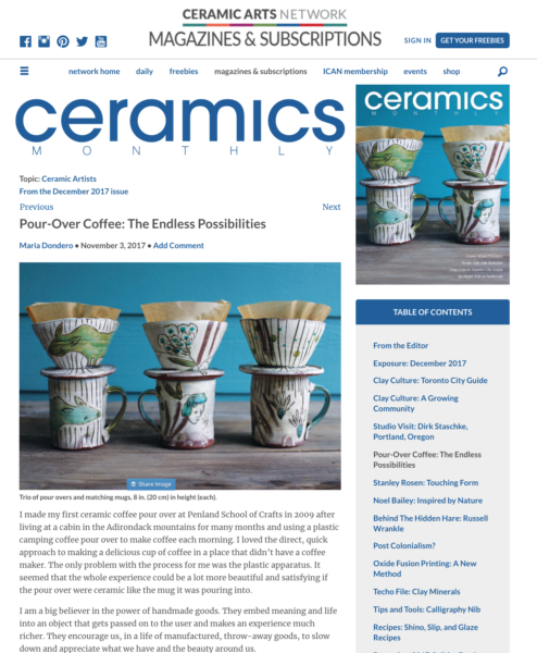 ceramics web maagzine