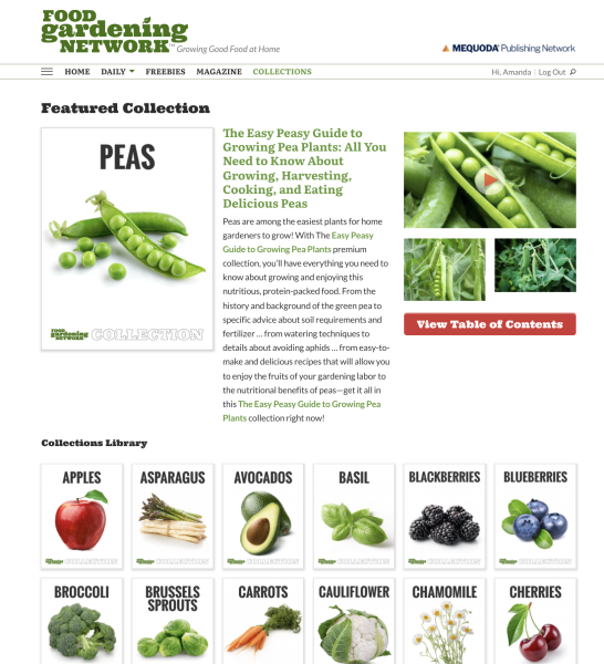 Premium Collections for Food Gardening Magazine