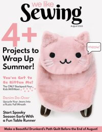 Check out the We Like Sewing August Issue today!