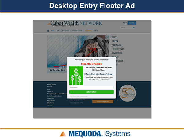 CWN Desktop Entry Floater Ad