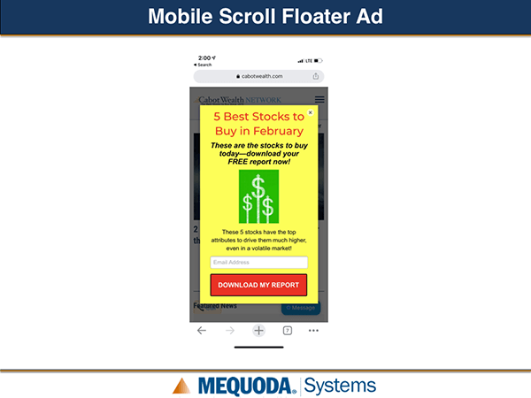 CWN Mobile Scroll Floater Ad