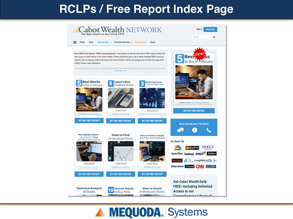 CWN RCLP Free Report Index Page