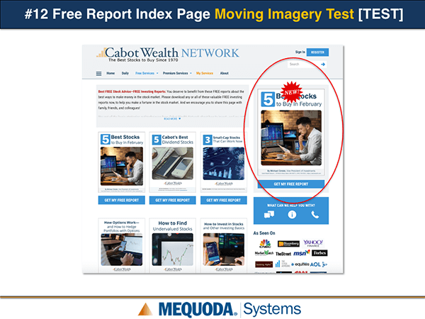 Free Report Index Page Moving Imagery Test