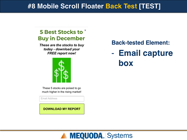 Mobile Scroll Floater Back Test 