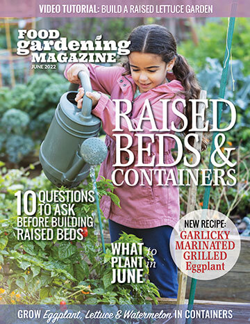 Food Gardening Magazine Publishes June Raised Bed & Containers Gardening Issue