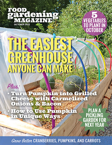 Food Gardening Magazine Publishes October Autumn Gardening Issue