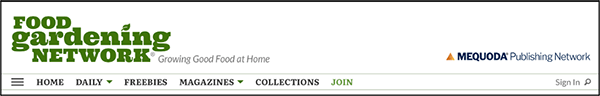 Food Gardening Network SLLP Nameplate