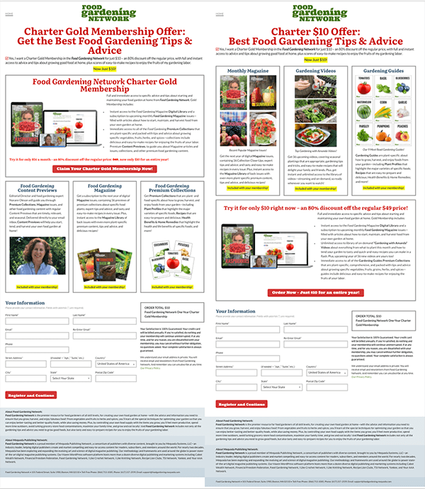 NC4 & NC4B Landing Pages