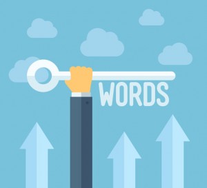 SEO keywords flat illustration concept