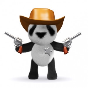 3d Cowboy panda