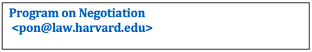 PON Email From Address