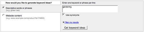 How to choose keywords