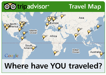 where is my travel map on tripadvisor