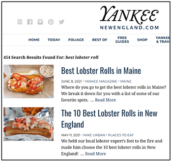 Yankee search results