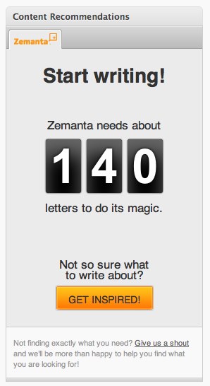 Zemanta - Before Typing